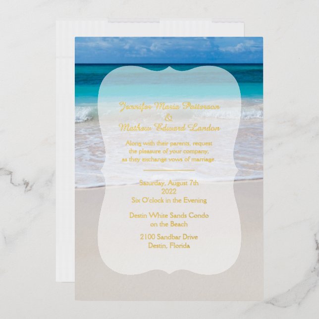 White Beach Wedding (Envelope)