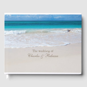 White Beach Wedding Guest Book
