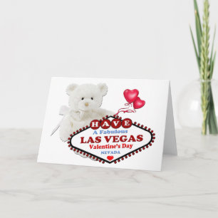 White Bear Las Vegas Valentine's Day Card