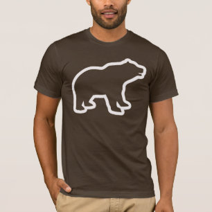 WHITE BEAR OUTLINE T-Shirt