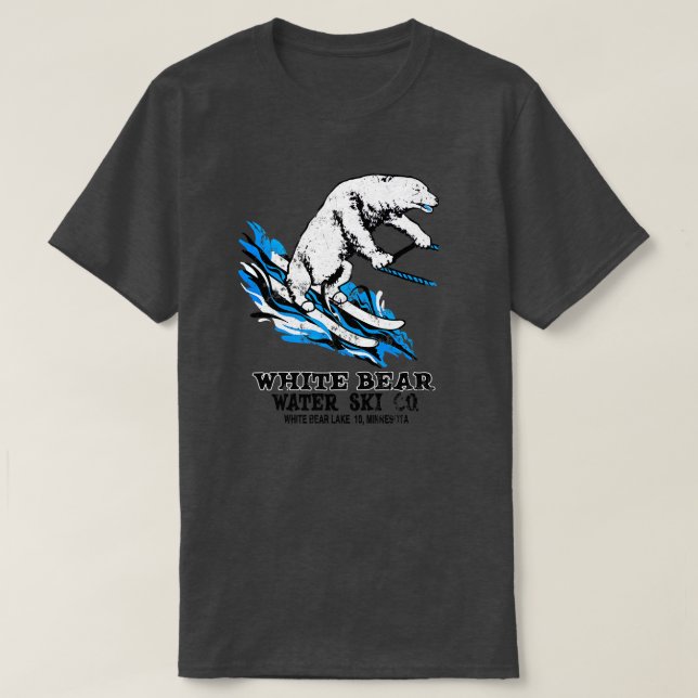 White Bear waterskis T-Shirt (Design Front)