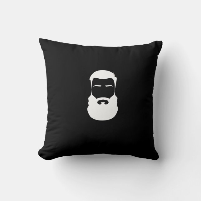 White Beard Pillow (Front)