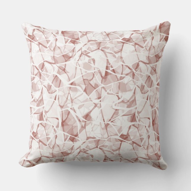 white beige abstract fashionable modern pattern    cushion (Front)