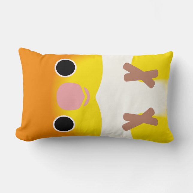 White-bellied Caique Lumbar Cushion (Front)