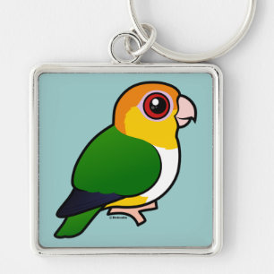 White-bellied Parrot Key Ring
