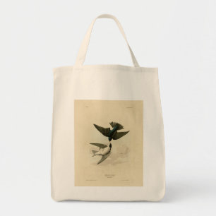 White-bellied (Tree) Swallow - Audubon's Birds Tote Bag