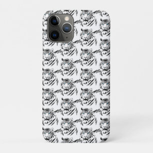 White Bengal Tiger Animal Lover Wild Feline Face Case-Mate iPhone Case