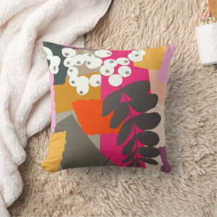 White Berries Colourful Colour Block Fun Summer  Cushion