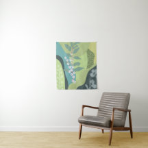 White Berries Mixed Greens Colour Blocks Modern 