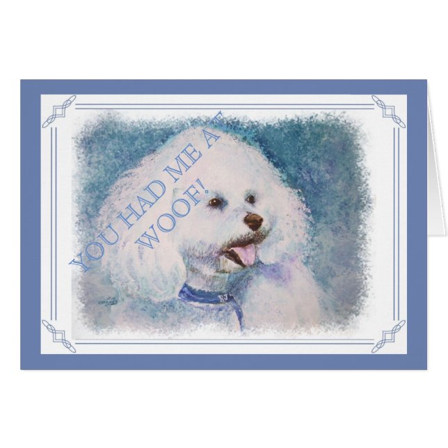 WHITE BICHON FRISE (Front Horizontal)