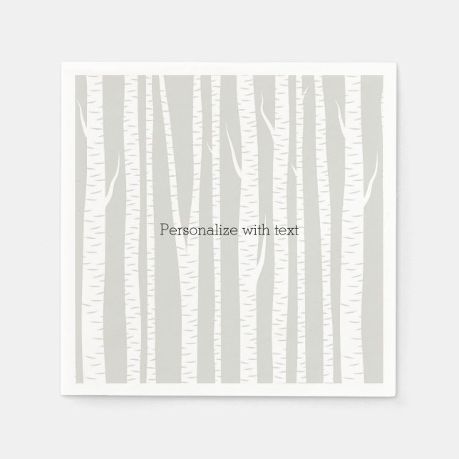 White Birch Trees Napkin (Front)