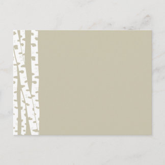 White Birch Trees Postcard