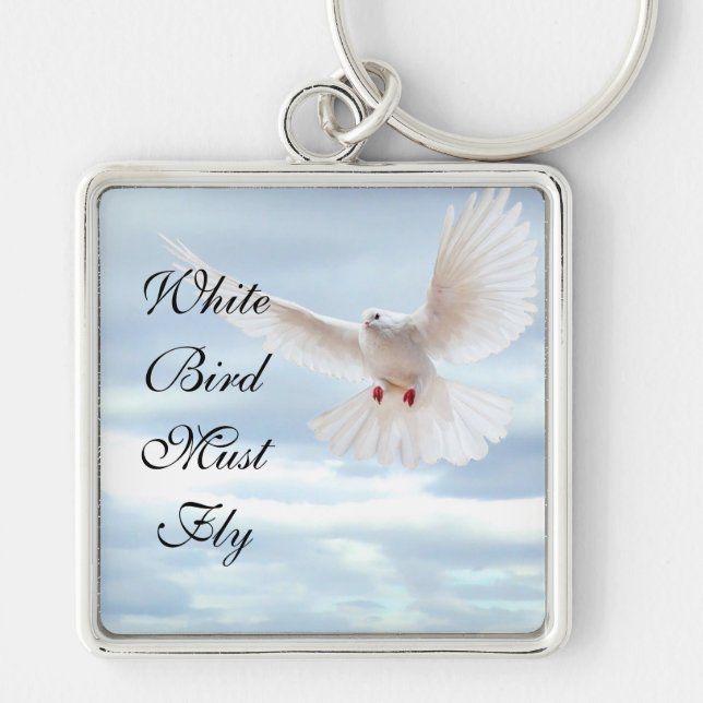 White Bird Key Ring (Front)