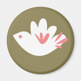 White Bird Magnet