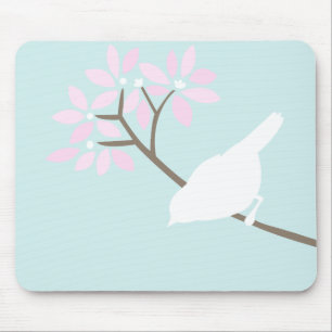 White Bird Mousepad