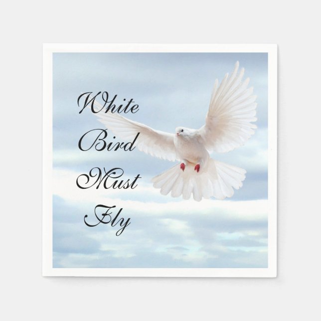 White Bird Napkin (Front)