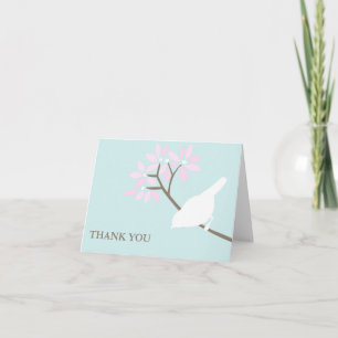White Bird Thank You Cards