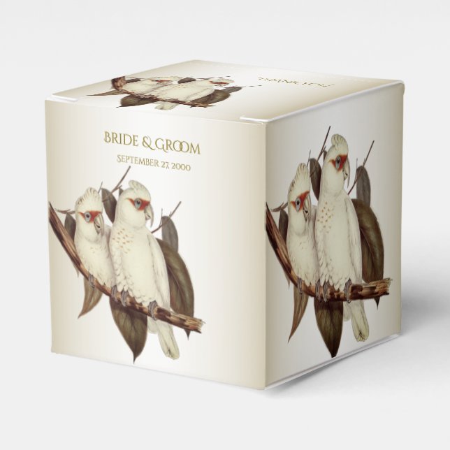 White Birds Favour Box (Front Side)