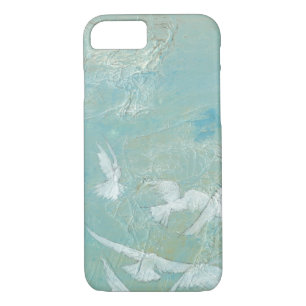 White Birds Flying Through Blue Sky Case-Mate iPhone Case