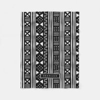 White|Black African MudCloth Inspired Personalised