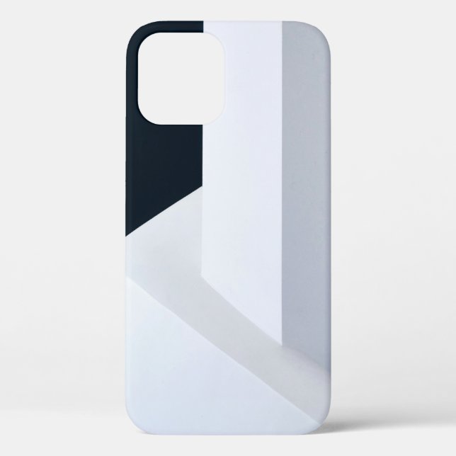 White, black, and grey illustration Case-Mate iPhone case (Back)