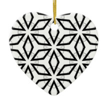 White Black and Silver Geometric pattern