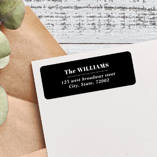 White Black Bold Modern Elegant family name