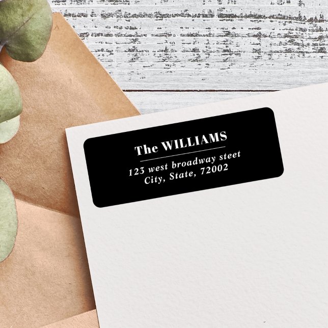 White Black Bold Modern Elegant family name  (Creator Uploaded)