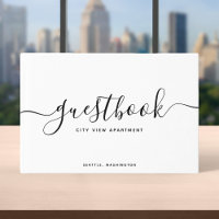 White & Black Calligraphy Vacation Home or Rental