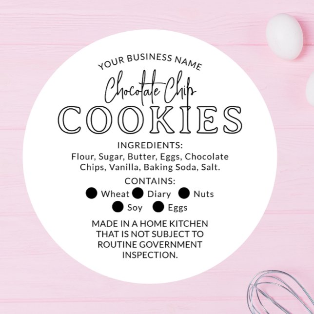 White Black Chocolate  Cookies Cottage Law Sticker (Creator Uploaded)