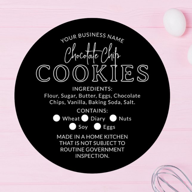 White Black Chocolate  Cookies Cottage Law Sticker (Creator Uploaded)