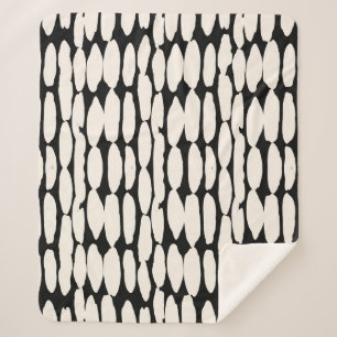 White black dot pattern. shibori circle seamless. sherpa blanket