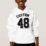 White & Black Kids | Sports Jersey<br><div class="desc">White & Black Kids | Sports Jersey Design • Kids Fleece Pullover Hoodie Sweatshirt</div>