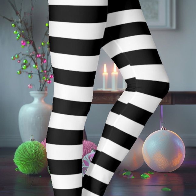 White & Black Leggings (Creator Uploaded)