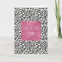 White Black Leopard Print