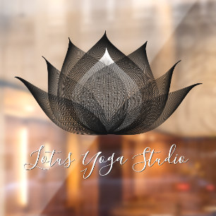 White & Black Lotus Modern Unique Yoga Studio