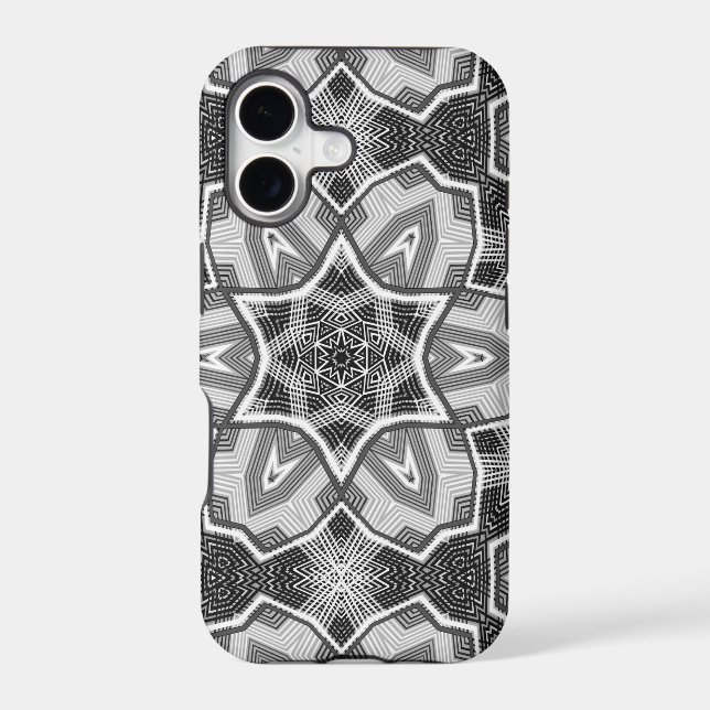 White-black openwork geometric pattern (Back)