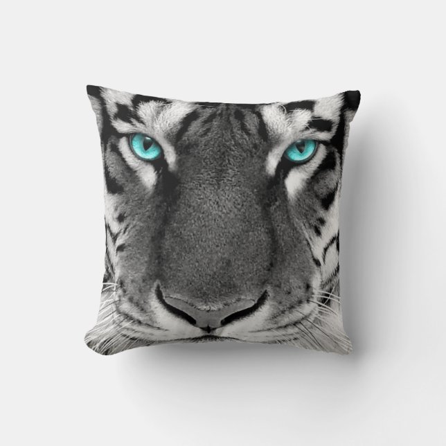 White Black Pattern Pillow (Front)