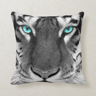 White Black Pattern Pillow