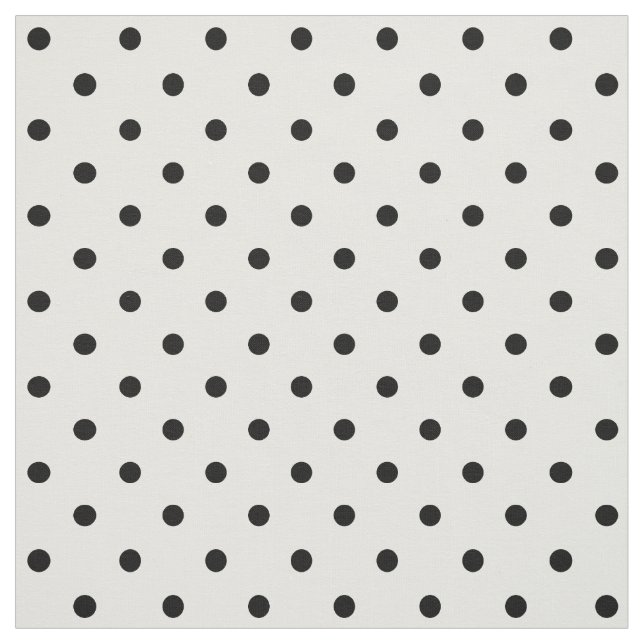 White/Black Polka Dots Fabric (Swatch)