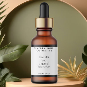 White & Black Waterproof Cosmetics Dropper Bottle