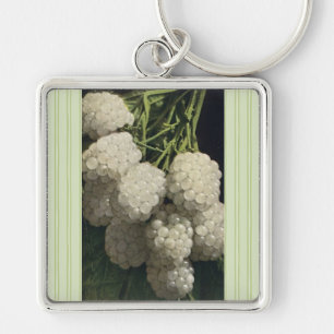 White Blackberry Key Ring