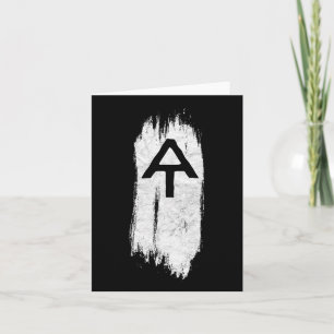 White Blaze Appalachian Trail At Minimalist Hiking Card