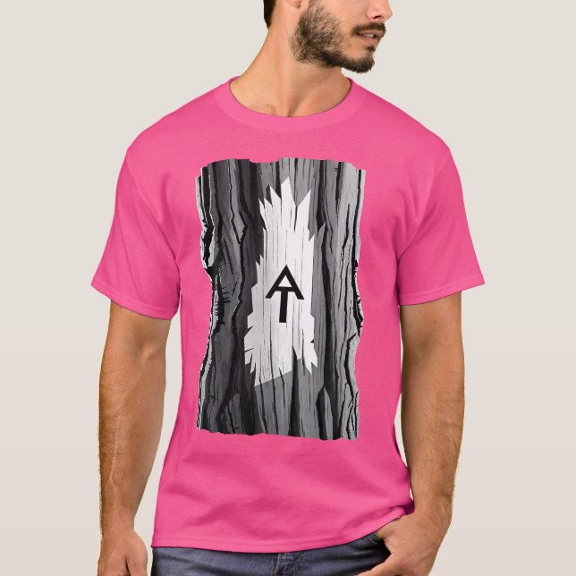 White Blaze Appalachian Trail Minimalist Hiking Gr T-Shirt (Front)