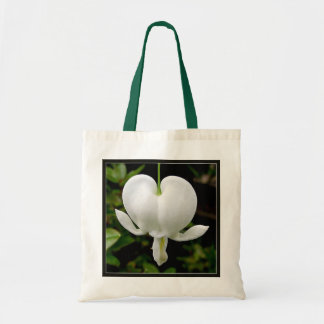 White Bleeding Heart tote Bag