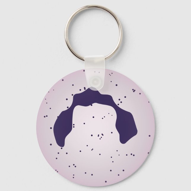 White Blood Cell Key Ring (Front)