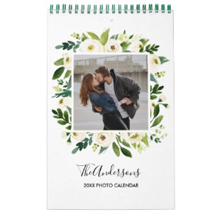 White Bloom 37 INSTAGRAM SQUARE PHOTO Calendar