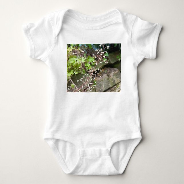 White Blossom Baby Bodysuit (Front)