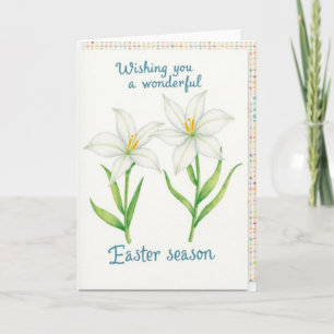 White Blossom Watercolor Art Card