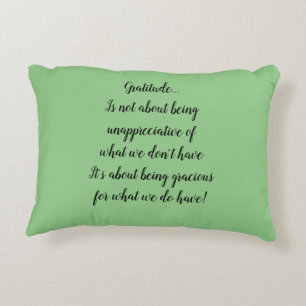 White Blossoms Abstract Gratitude  Decorative Cushion